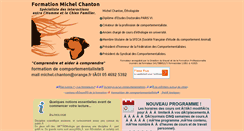 Desktop Screenshot of michel-chanton-ethologiste.com